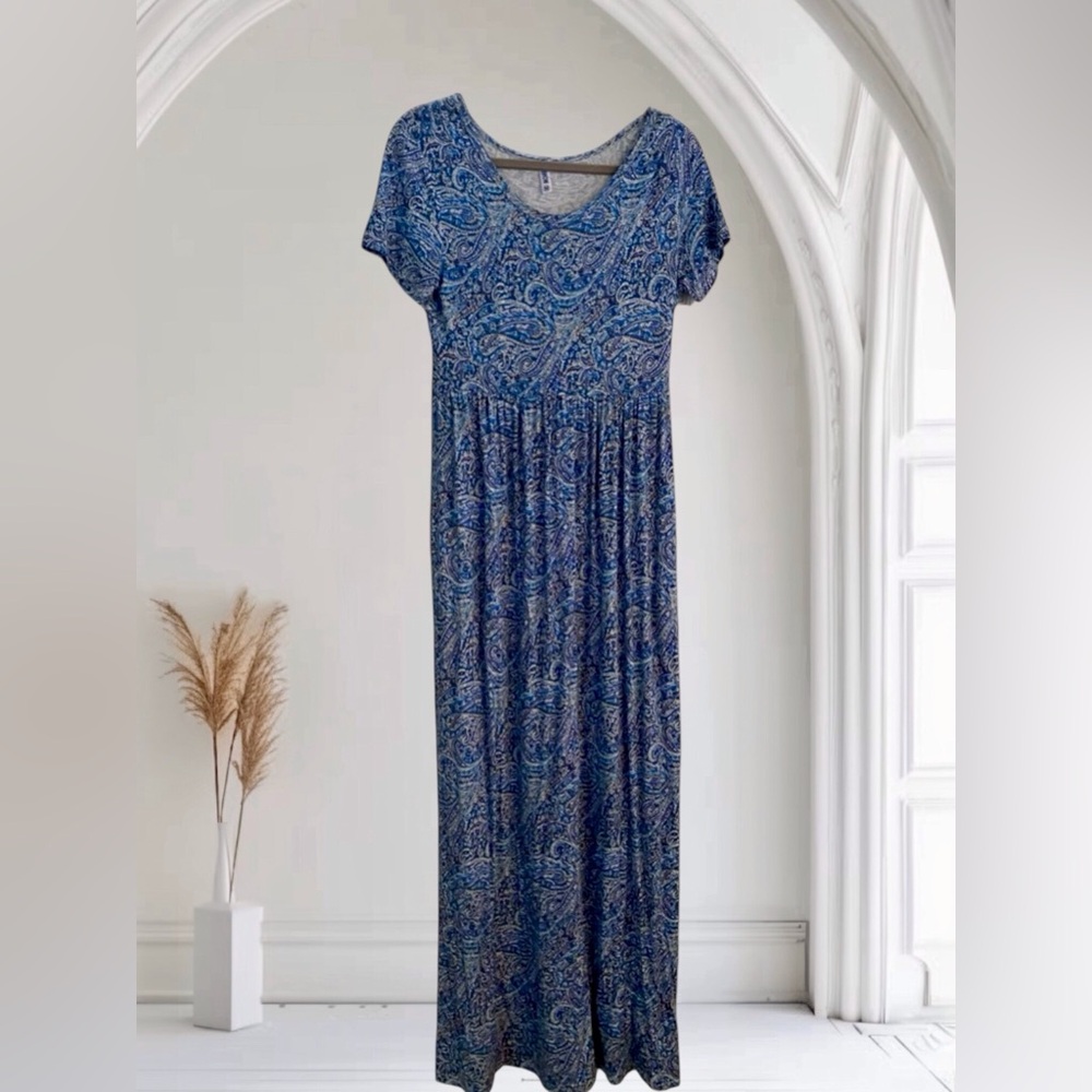 VIISHOW Women's Short Sleeve Loose Maxi with Pockets
